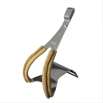 Mikashima велосипедный зажим для носка, металлический зажим для носка, с буквой M (МКС) с кожей (Кожа для пальцев ног) Размер