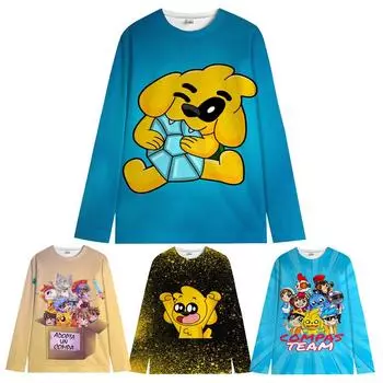 Mikecrack Compadretes Дети Круглый вырез свитера Рубашки Аниме Лос Compa Толстовки Весна Осень Толстовки Детская одежда Подарок 100 белый