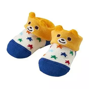 Miki House 10-9510-497 Baby Socks, Socks, Made in Japan, Boys and Girls, Baby, Kids, Baby Clothes, Children s Clothing, yellow, 9.0 cm