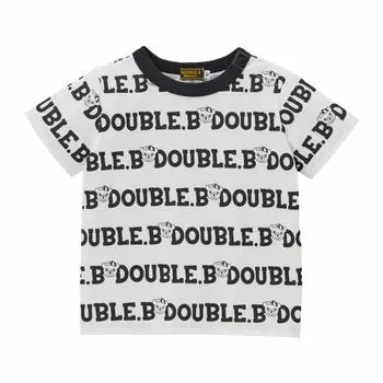 MIKI HOUSE Double B Short Сделано в Going to Going to Black [MIKI HOUSE] Футболка, Рукав, Логотип, Медведь, Япония, Мальчики, Девочки, Младенцы, Дети, Детская чёрный