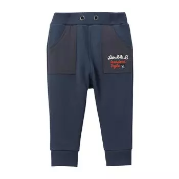 MIKI HOUSE Double Bee Long Navy Blue [MIKI HOUSE] Брюки, Штаны, Штаны, Логотип, Медведь, Однотонные, Мальчики, Девочки, Младенцы, Дети, Детская одежда, тёмно-синий