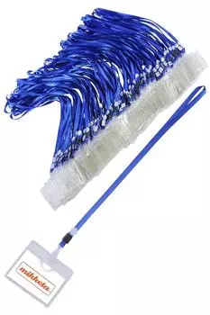 mikketa Держатель для именной бирки, держатель для именной карточки, ремешок для подвешивания на шею, синий, 100 штук [5 цветов]