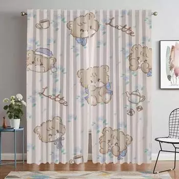 Mikko Halloween Decoration Elegant Room Curtains for Camera Living Room Curtain Home Interior Curtains 2 Pieces Shades Partition W50xH70cmx2pcs-CL