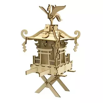 Mikoshi Wooden 3D 3D Puzzle Набор для самостоятельного изготовления, который понравится всем, от учеников начальной школы до взрослых. Развивающая игрушка для мальчиков и девочек.