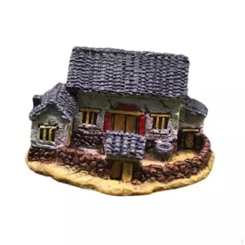 Микро деревенский дом, миниатюрный садовый ландшафт, имитация украшения коттеджа для улицы White Wall