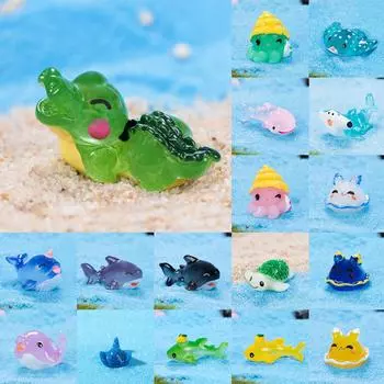 Микро-морские животные, смоляные сцены, украшения, мелкие предметы, праздничные подарочные игрушки One Size