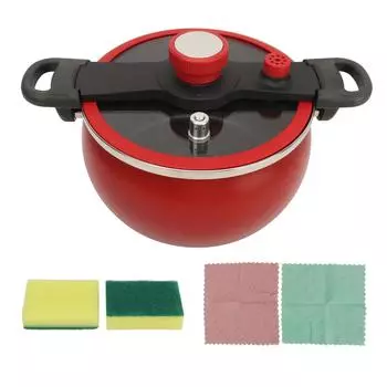 Микро-скороварка 7 л, антипригарная, огнестойкая, термостойкая, бинауральная клипса, многофункциональная L красный