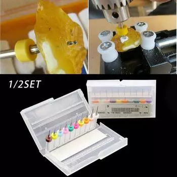 Микро-сверло 0,1-1,0 мм, карбидное мини-сверло, вращающиеся инструменты, сверло, новое 1 Set