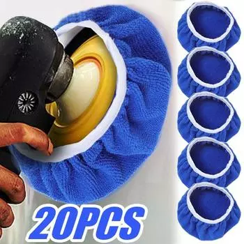 Микрофибра автомобильный воск полировальный рукав 5-10 дюймов полировальный круг моющий буфер восковой рукав уход за кузовом автомобиля чистящие принадлежности