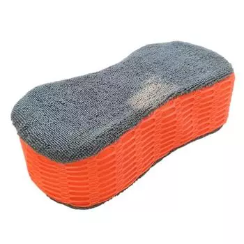 Микрофибра Губка для мытья автомобиля Чистка Уход за автомобилем Детейлинг Щетки Полотенце для мытья Авто Перчатки Аксессуары для укладки автомобиля Щетка для автомобиля красный