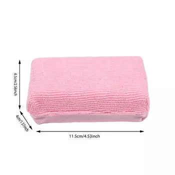 Микрофибра Губка для мытья автомобиля Чистящее средство для мытья Щетка для чистки Инструмент для удаления пыли Полировальные накладки для мойки автомобиля Уход за автомобилем One Size розовый
