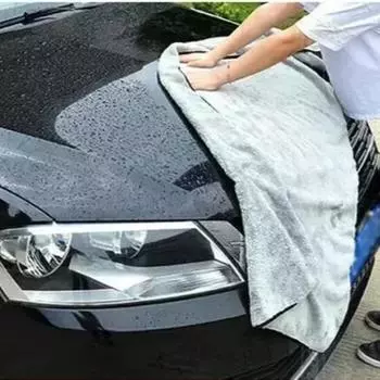 Микрофибровое автоматическое чистящее полотенце, салфетка для сушки автомобиля, сильная впитываемость воды, принадлежности для автодилеров серый