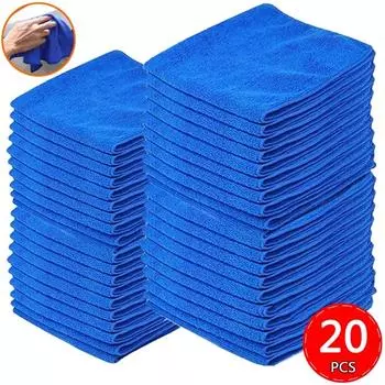 Микрофибровые полотенца для чистки автомобиля, мягкая салфетка для сушки, влажные тряпки, универсальные полотенца для мытья автомобилей и дома