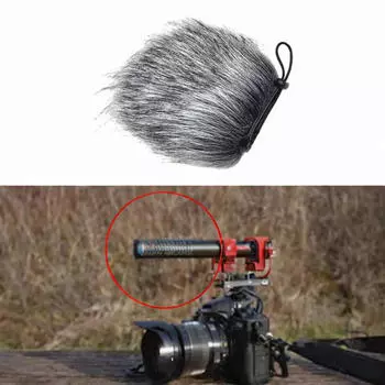 Микрофон Deadcat Windscreen Wind Shield Ветрозащитный экран Ветрозащитный экран Простой в использовании Windjammer Pop Fliter для помещений 9CM