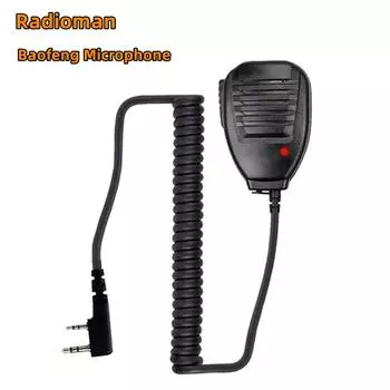 Микрофон-динамик Walkie Talkie 50 км для Baofeng UV-5R BF-888S, аксессуары для радиосвязи 1pcs