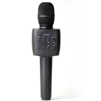Микрофон для караоке Tosho с динамиком Bluetooth беспроводной микрофон Функция эха Функция вырезания голоса Функция воспроизведения Черный MicroSD/USB MIC-024(BL)
