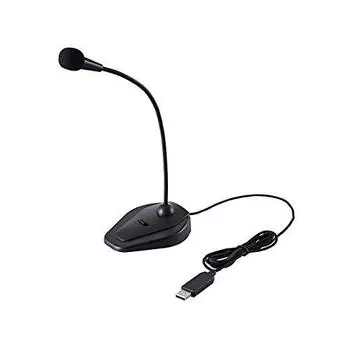 Микрофон ELECOM USB-микрофон с выключателем черный HS-MC05UBK