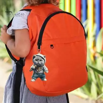 Микрофон Кот Человек Подвесное украшение для дома Рождественская елка для дома Зеркало заднего вида автомобиля 2D Плоский караоке Котенок Акриловое подвесное украшение Мультяшное животное Cat