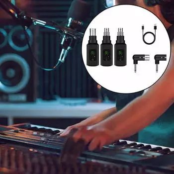 Микрофон Передатчик Приемник Микрофонный Преобразователь Беспроводная Практичная Система для Аудио Микшера