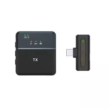 Микрофон SX8 для USB и iPhoneµ HD Радио Стабильная передача 20 м (65 футов) Запись видео из жизни/TikTok/YouTube/Влог/Прямой эфир