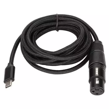 Микрофон USB C USB C - XLR Кабель для записи 93 дБ Plug and Play Малошумящий XLR Сбалансированное соединение Микрофон для записи Конденсаторный AV-динамик и другое