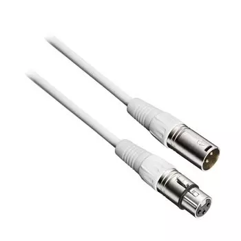 Микрофонный кабель Audio Technica WH XLR Canon Cable Condenser Microphone Phantom Power Compatible Distribution Equipment Music Production DTM White
