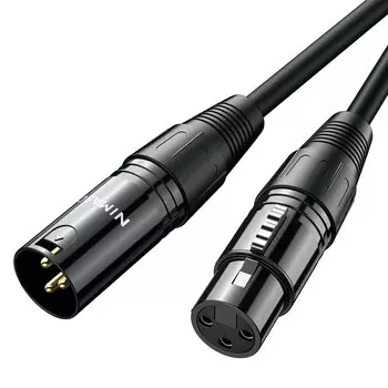 Микрофонный кабель NIMASO XLR-кабель Canon Микрофонный удлинитель XLR-сбалансированное соединение для записи микрофона, совместимое с записывающими устройствами