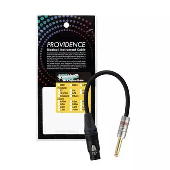 Микрофонный кабель Providence R301 CF3PH 75см (Canon Женский Стерео Телефон)