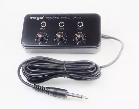 Микрофонный микшер для караоке YOGA К микрофону для караоке можно подключить три вокальных микрофона Простой микшер, не требующий питания, произведен в Тайване