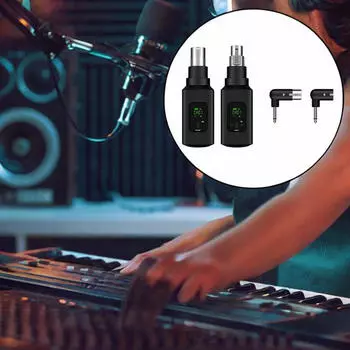Микрофонный передатчик, приемник, преобразователь, беспроводной микрофон, системный адаптер для записи