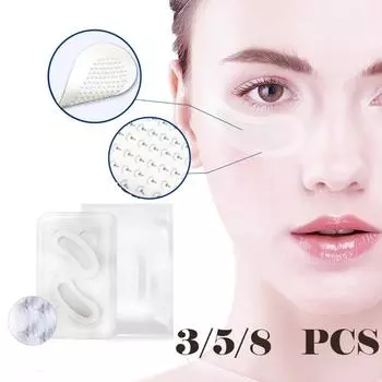 Микроигольные патчи для глаз для удаления морщин, тонких линий, маска для глаз с гиалуроновой кислотой, темные круги, отечность, подушечки для глаз 3PCS