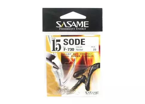 Микрокрючок Sasame F-730 Sode, размер 15 (1577 г.)
