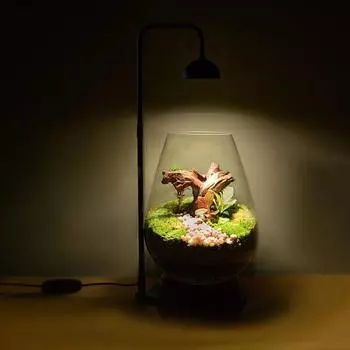 Микроландшафтная лампа для выращивания растений с регулировкой высоты и регулировкой яркости, без мерцания, светодиодная лампа для растений со спектром, подобным солнечному красный