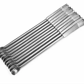 Микролопатка для лекарств, лопатка из нержавеющей стали, длина лопатки 100 мм, ложка для следовых лекарств из нержавеющей стали