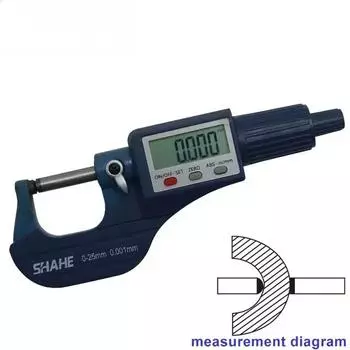 Микрометр с круглой головкой и внешним диаметром 0-25/25-50/50-75/75-100 мм. Цифровой микрометр. Инструменты