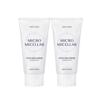 Микромицеллярная пенка для глубокого очищения Happy Bath, 2 упаковки, 120 г