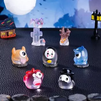 Микропейзаж Хэллоуин Тыква Маленький Монстр Украшения Сделай Сам Украшения Из Смолы Уличное Патио Газон Двор Садовые Аксессуары