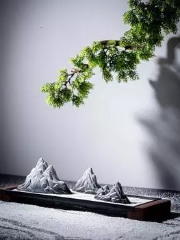 Микропейзаж Керамический настольный небольшой орнамент Полуручной работы Новый китайский креативный песочный столик Домашний декор для дома Подарки для скал