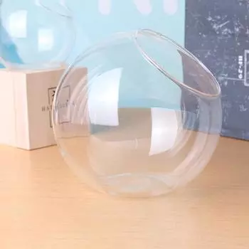 Микропейзаж Шар с боковым горлышком Круглый шар Ваза с косым горлышком Гидропонное растение Цветочное устройство 8cm