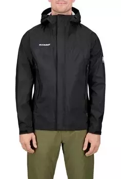Микрослойная куртка-дождевик с капюшоном азиатского кроя Microlayer HS Hooded Jacket AF Мужская черная [Mammut] 2.0 Мужская 2.0 1010-28651 чёрный