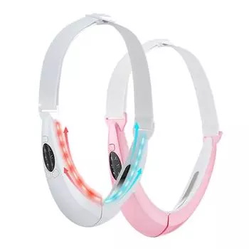 микротоковое устройство для похудения лица, вибрационный массаж лица красным и синим светом, косметическое устройство V-face, инструменты для похудения лица