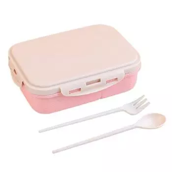 Микроволновая печь безопасный контейнер для обеда противоударный современный пикник еда фрукты розовый