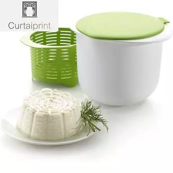 Микроволновая печь DIY сыроделательная машина Свежая сыроделательная машина может быть использована в микроволновой печи с сыром Рецепт выпечки Инструменты Кухонные гаджеты зелёный