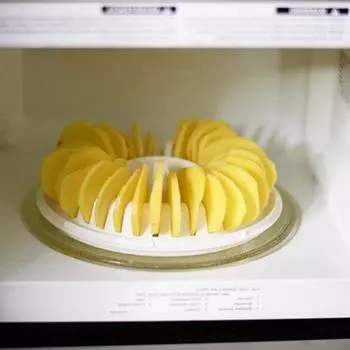 Микроволновая печь для приготовления хрустящих чипсов для вегетарианцев и веганов, универсальная портативная ломтерезка