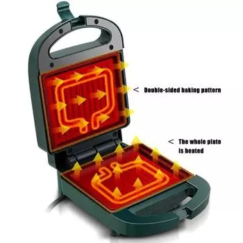 Микроволновая печь для приготовления сэндвичей Пресс для панини с сыром Можно мыть в посудомоечной машине Тостер для бургеров