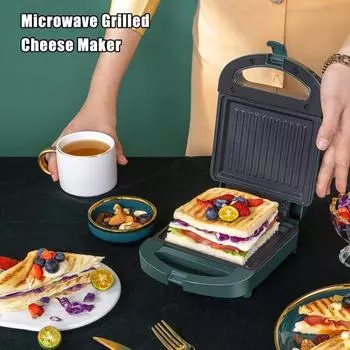 Микроволновая печь для приготовления сэндвичей Пресс для панини с сыром Можно мыть в посудомоечной машине Тостер для приготовления бургеров