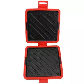 Микроволновая печь для приготовления сэндвичей Toastie Тостер для микроволновой печи с регулируемыми силиконовыми ремнями Нет L красный