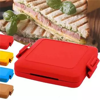 Микроволновая печь для приготовления тостов Машина для приготовления сэндвичей в микроволновке Машина для приготовления вафель с тостами Простые закуски жёлтый