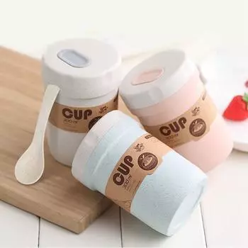 Микроволновая печь для школы, офиса, улицы, путешествий, завтрака, супа, столовых приборов, ланч-боксов, суповой чашки синий