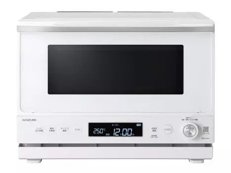Микроволновая печь Koizumi 26 л, плоский стол, инфракрасный датчик Hertz Free, автоматическое меню, большой шрифт, дисплей, квадратная тарелка KOR-2601/W